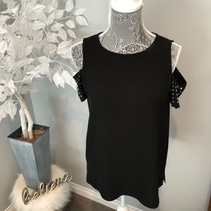 Calvin Klein cold shoulder blouse